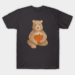 Cute Fall Bear T-Shirt